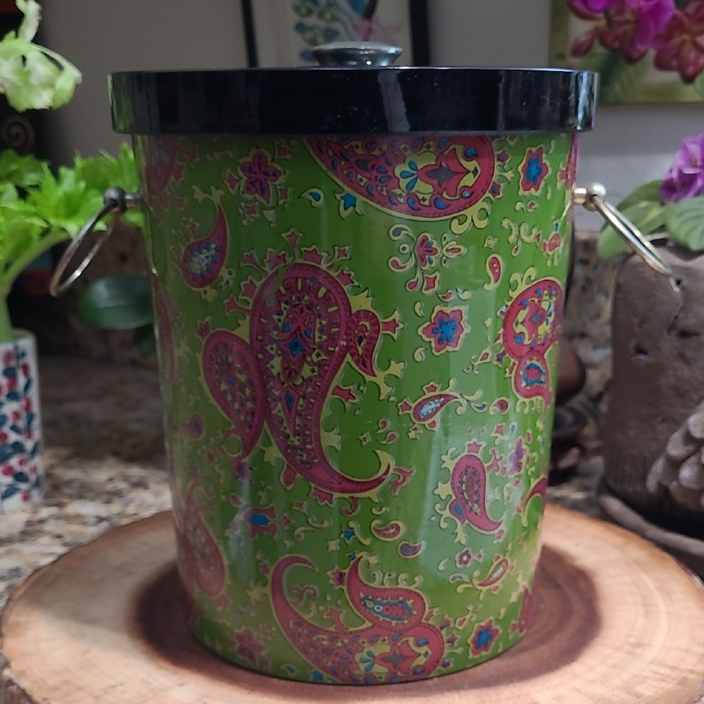 1970s Paisley Ice Bucket